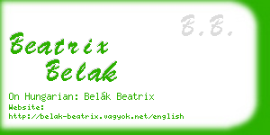 beatrix belak business card